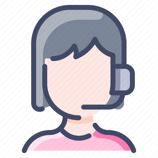 Avatar, call, center, support, woman icon - Download on Iconfinder