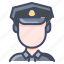 avatar, man, officer, police, profession 