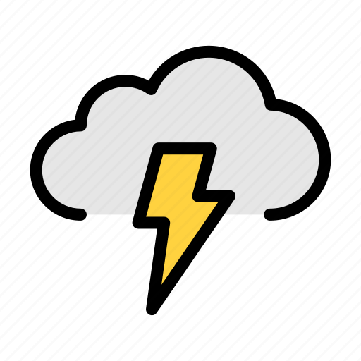 Cloud, weather, thunder, storm, emergency icon - Download on Iconfinder
