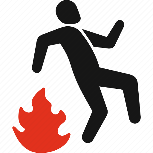 Fire, man, male, profile, burn, people icon - Download on Iconfinder
