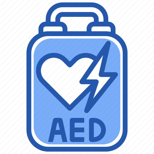 Aed, healthcare, medical, heart, emergency icon - Download on Iconfinder