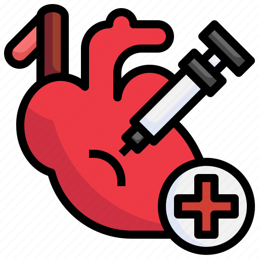 Inject, syringe, heart, dangerous, healthcare, medical, emergency icon - Download on Iconfinder