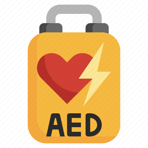 Aed, healthcare, medical, heart, emergency icon - Download on Iconfinder