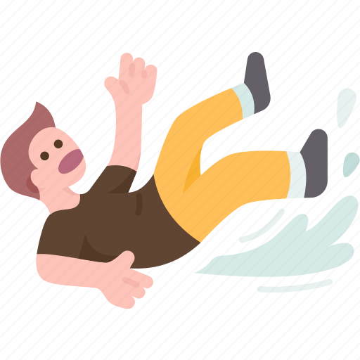 Slip, fall, accident, caution, safety icon - Download on Iconfinder