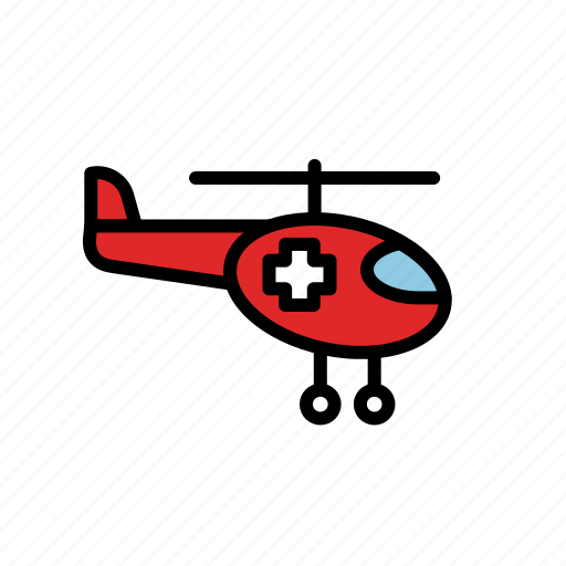 Cross, emergency, helicopter, help, lineicons, medicine, red icon - Download on Iconfinder