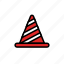 cone, emergency, help, lineicons, road, work 