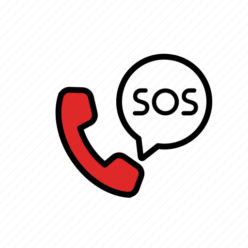 Call, danger, emergency, help, lineicons, problem, sos icon - Download on Iconfinder