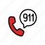 call, dial, emergency, hospital, lineicons, number, phone 