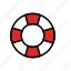 emergency, help, lifeguard, lineicons, ocean, rescue, water 