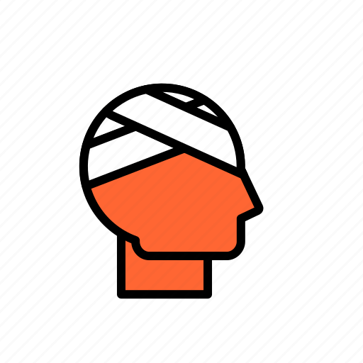 Accident, bandage, emergency, head, injury, lineicons, patient icon - Download on Iconfinder