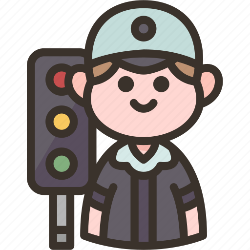 Traffic, officer, police, safety, road icon - Download on Iconfinder