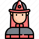avatar, fire, firefighter, fireman, man, profile