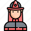 avatar, fire, firefighter, fireman, man, profile 
