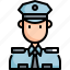 avatar, emergency, man, police, policeman, rescue, service 