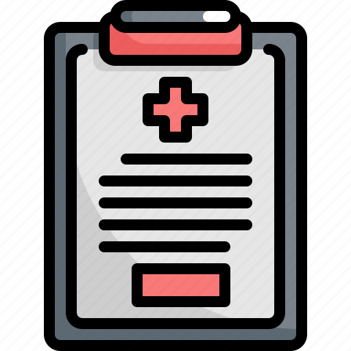 Clipboard, health, healthcare, hospital, medical, record icon - Download on Iconfinder
