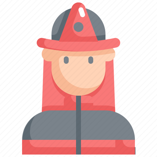 Emergencies, emergency, fire, firefighter, man, rescue, service icon - Download on Iconfinder