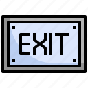 exit, log, out, get, button, arrow