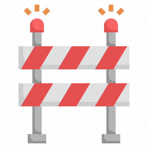 Barrier, under, construction, traffic, road, barrierbarrier, tr icon - Download on Iconfinder