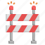 barrier, under, construction, traffic, road, barrierbarrier, tr 