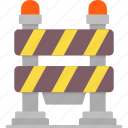 barrier, caution, construction, and, tools, obstacle