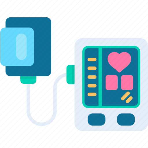 Tensiometer, blood, pressure, medical, equipment, healthcare, sphygmomanometer icon - Download on Iconfinder