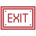 exit, log, out, get, button, arrow