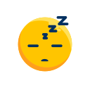 emoji, emoticon, emotion, expression, sleep, smile 