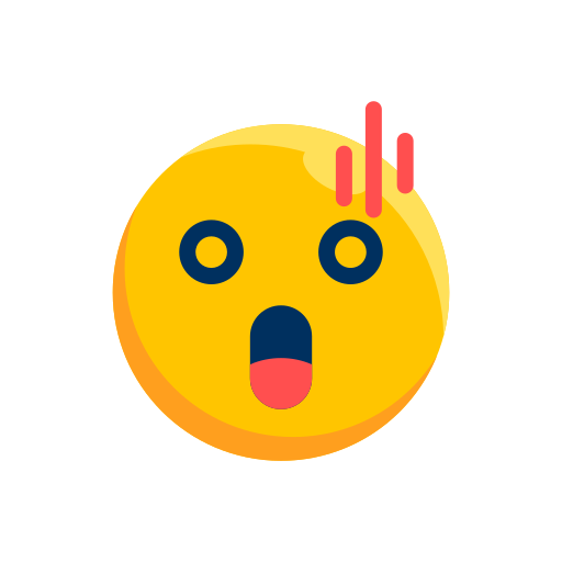 Emoji, emoticon, emotion, expression, shock, smiley icon - Free download