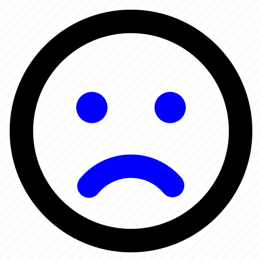 Emoji sad, upset, sad, frown, eye, unhappy, depressed icon - Download on Iconfinder