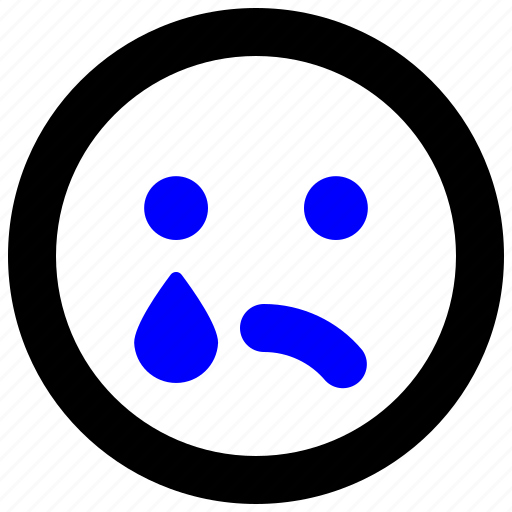 Sad emoji, crying, emoticon, smile, sad, emotion icon - Download on Iconfinder