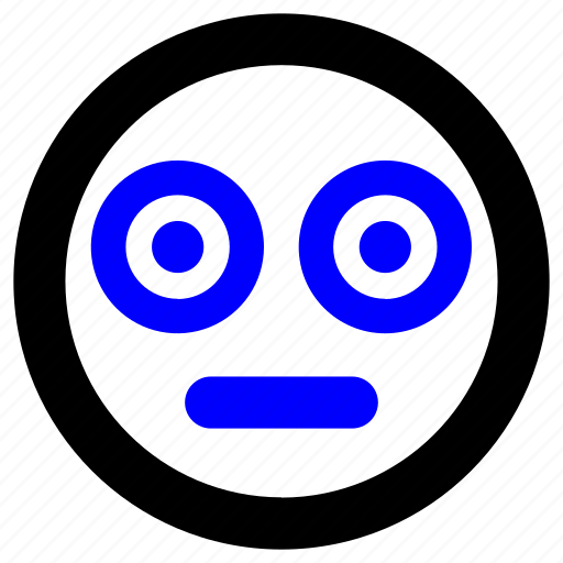 Shame emoji, emoji, face, flushed, emoticon, joy, shame icon - Download on Iconfinder