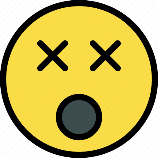 Dead, emoji, dead emoji, emojis, emoticon, smiley icon - Download on Iconfinder