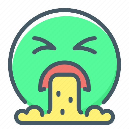 Emoji, puke, sick icon - Download on Iconfinder