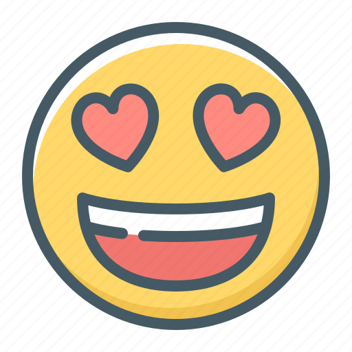 Emoji, heart, love, enamored icon - Download on Iconfinder