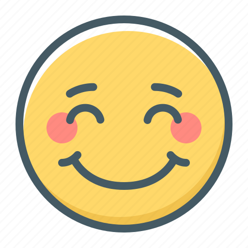Emoji, smiley, smile, be, embarrassed, embarrassment icon - Download on Iconfinder