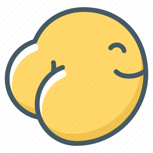 Ass, emoji, booty, butt icon - Download on Iconfinder