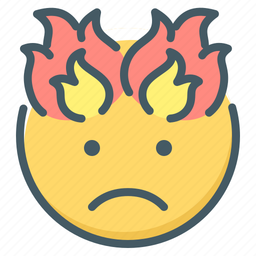 Emoji, burnout, fire icon - Download on Iconfinder