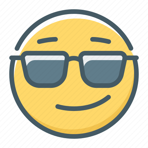 Face, smile, smiley, glasses icon - Download on Iconfinder
