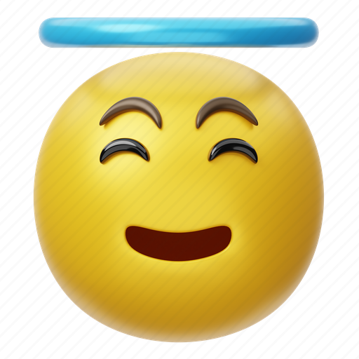 Angel, face, emoticon, emoji, avatar, smiley, emotion icon - Download on Iconfinder