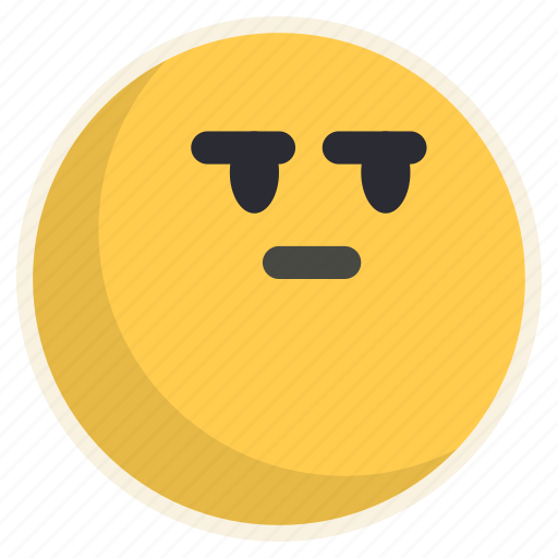 Neutral, face, ignorant, expressionless, unware, emoji icon - Download on Iconfinder