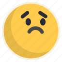 sad, unhappy, face, emoji, avatar, emoticon