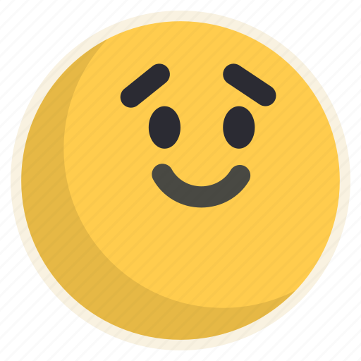 Touched, empathized, emoji, expression icon - Download on Iconfinder