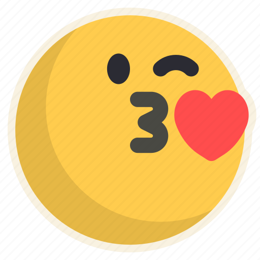 Kissing, kiss, heart, emoji, romantic icon - Download on Iconfinder