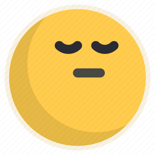 Contemplating, meditation, face, emoji icon - Download on Iconfinder