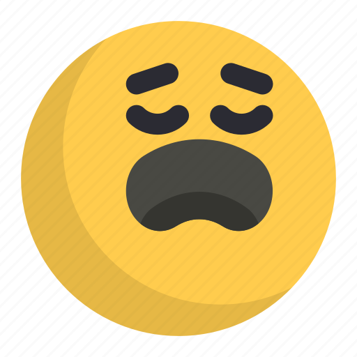 Emoji, sigh, complain, tired, weary, exhauted icon - Download on Iconfinder