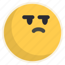 annoyed, expressionless, unhappy, emoji, emoticon