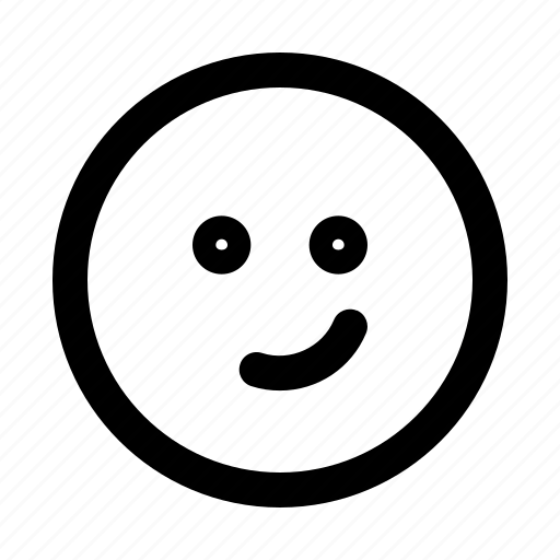 Faint smile, emoji, emotion, face, expresssion icon - Download on Iconfinder