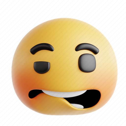 Biting, emoji, emoticon, expression, face, emotion, character 3D illustration - Download on Iconfinder