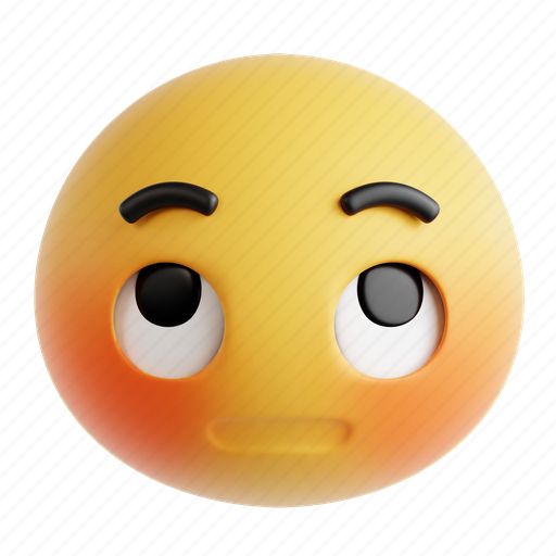 Looking, emoji, emoticon, expression, face, emotion, character 3D illustration - Download on Iconfinder