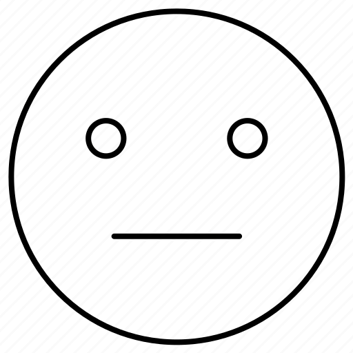 Emoji, emoticon, emotionless, face icon - Download on Iconfinder